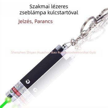 Kulcstartó – mini zöld lézerpointer infravörös jelzővel