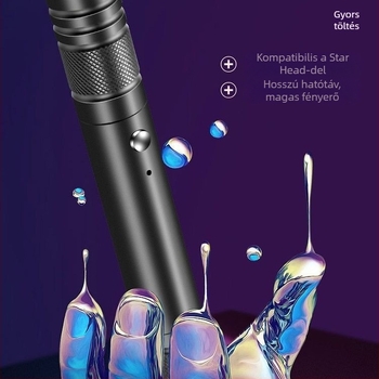 USB lézer toll macskáknak, újratölthető, hosszú hatótávolság