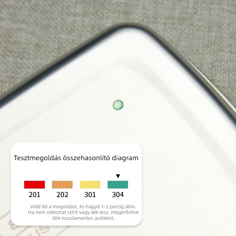 304 rozsdamentes acél ebéddoboz, négyszögletes formájú, frissesség megőrző doboz, mikrohullámú sütő nem használható, izoláció nélkül