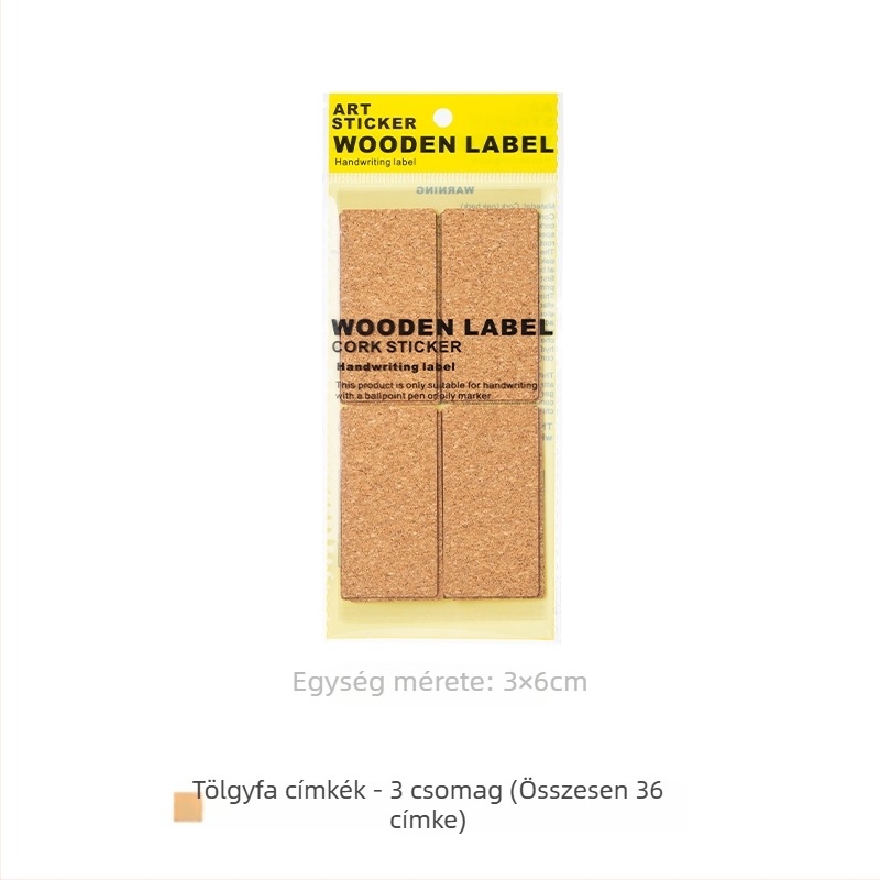 Vízálló címkék Kraft papírból, önragasztó, retro stílusú, újrahasználható kézzel írt osztályozó címkék