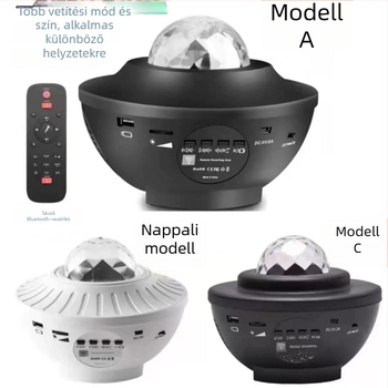 Mini lézerfény csillagos égbolt vetítéssel – LED, IP43, 5V, kültéri használatra