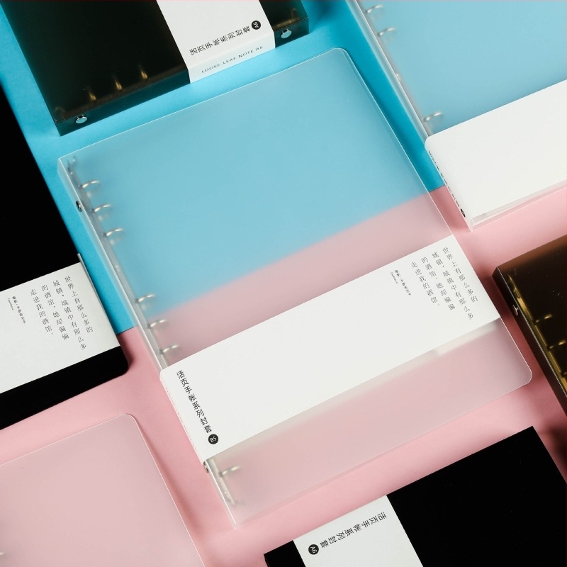 A5-ös méretű PP borítású notesz, egyszerű, mégis stílusos tervező, újratölthető notesz, üzleti ajándék