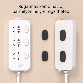 Ragasztó akasztó – egyetlen kampó, modern minimalist design, műanyag, teherbírás 1 kg-ig