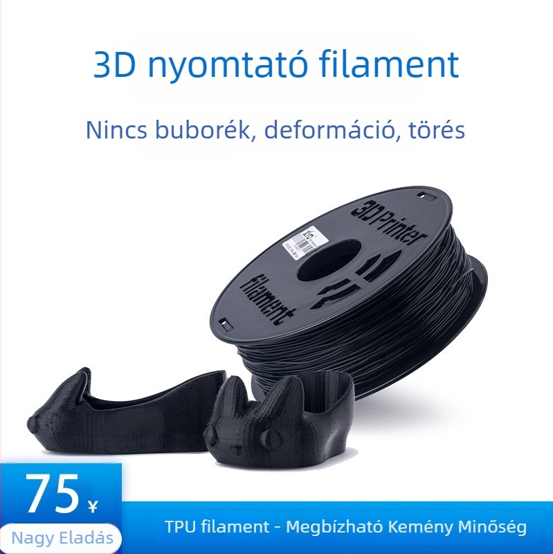 3D nyomtatáshoz TPU filament – kerek forma, TPU anyag