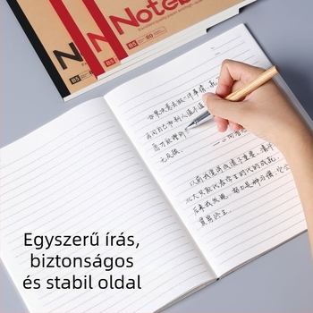 Tehénbőr notesz, vezeték nélküli kötés, Kraft papír borító, Dowling papír, nosztalgikus retro stílus