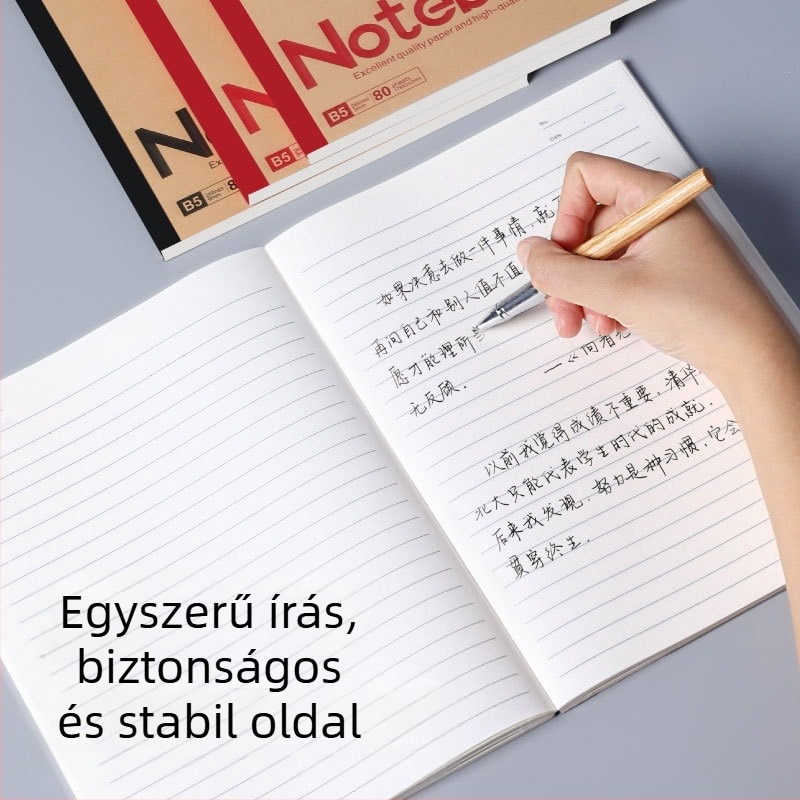 Tehénbőr notesz, vezeték nélküli kötés, Kraft papír borító, Dowling papír, nosztalgikus retro stílus