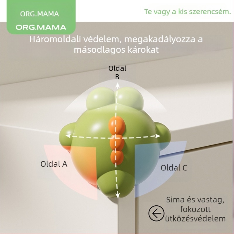 Org.mama / Mama Fruit gyerekeknek tervezett sarokvédő, karikatúra dizájn - különleges forma, asztal élszélvédő, ütközés elleni védelem