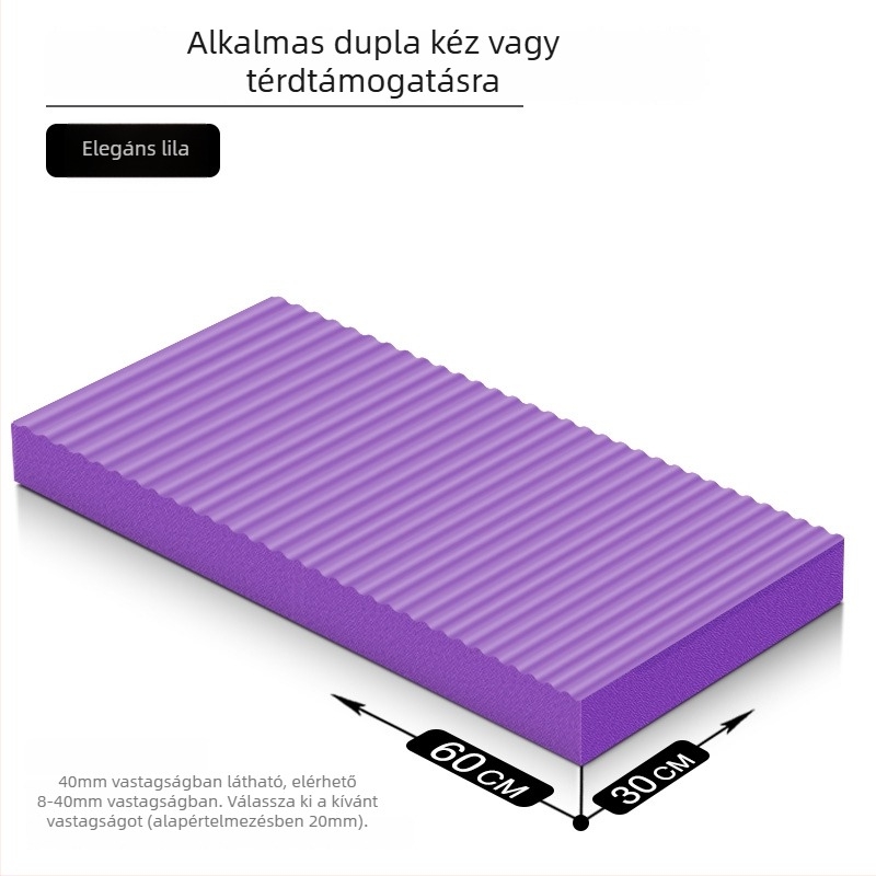 Jógamatrac – csúszásmentes, ütéscsillapító, invertáló edzéshez; vastagság 8/20/30/40 mm
