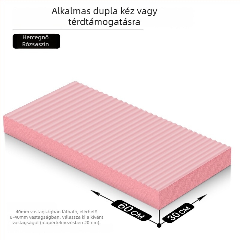 Jógamatrac – csúszásmentes, ütéscsillapító, invertáló edzéshez; vastagság 8/20/30/40 mm