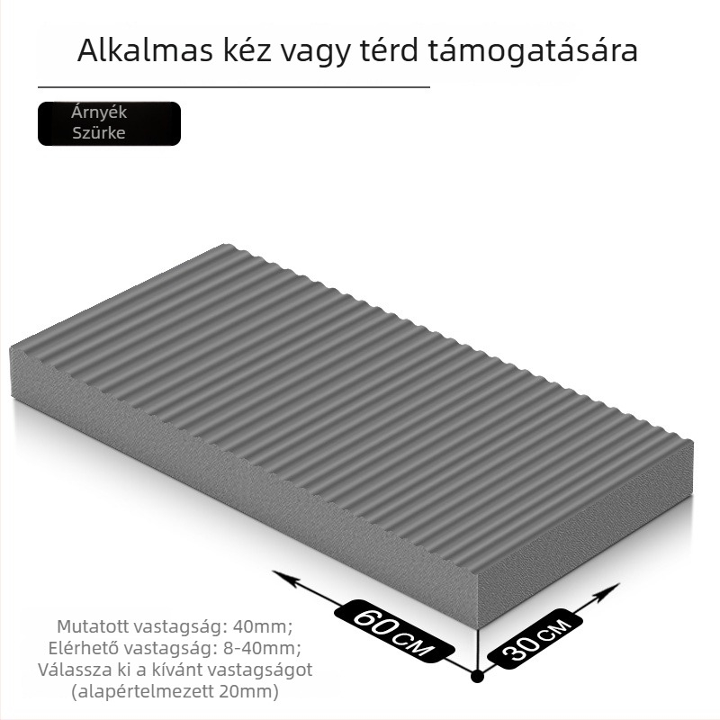 Jógamatrac – csúszásmentes, ütéscsillapító, invertáló edzéshez; vastagság 8/20/30/40 mm