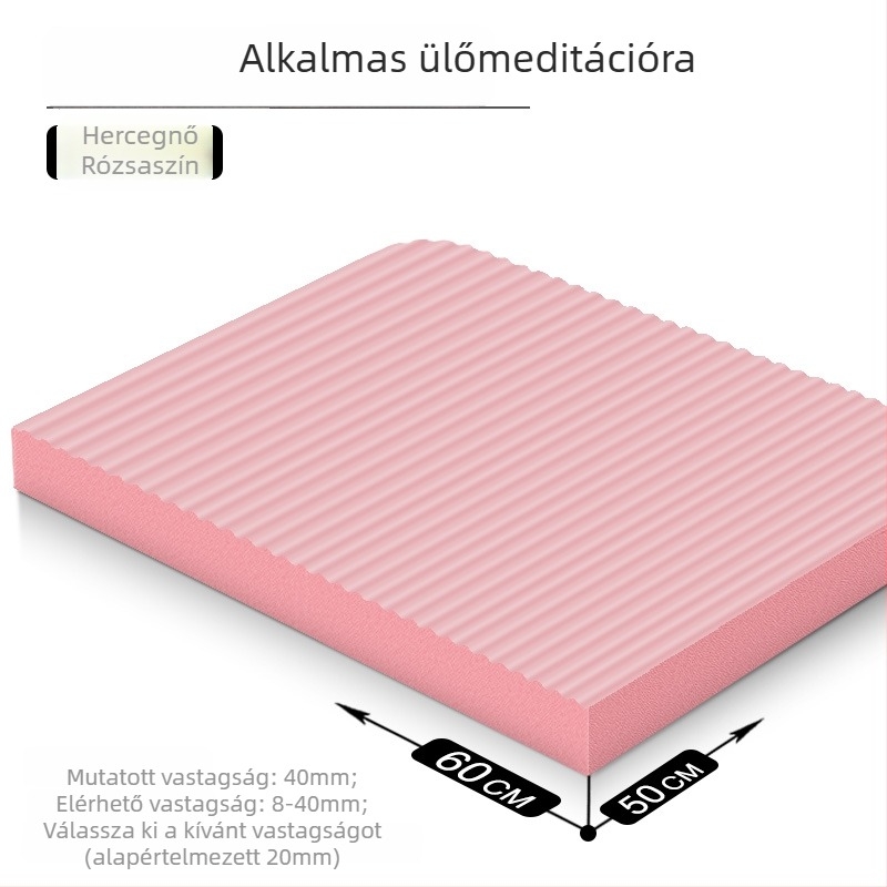 Jógamatrac – csúszásmentes, ütéscsillapító, invertáló edzéshez; vastagság 8/20/30/40 mm