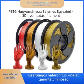 PETG 1 kg filament 3D nyomtatáshoz, átmérő 1,75 mm, hossz ~330 m, szín borvörös