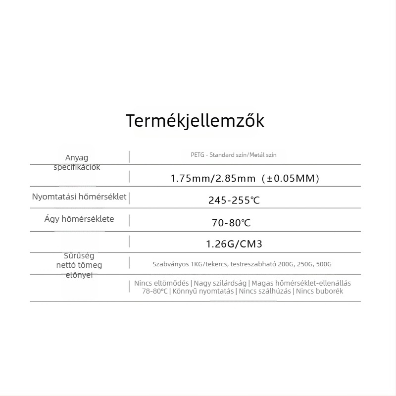 PETG 1 kg filament 3D nyomtatáshoz, átmérő 1,75 mm, hossz ~330 m, szín borvörös