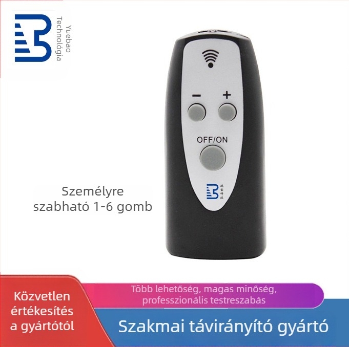 Yuebao YB-02503 3 gombos infravörös távirányító, 10 m hatótávolság