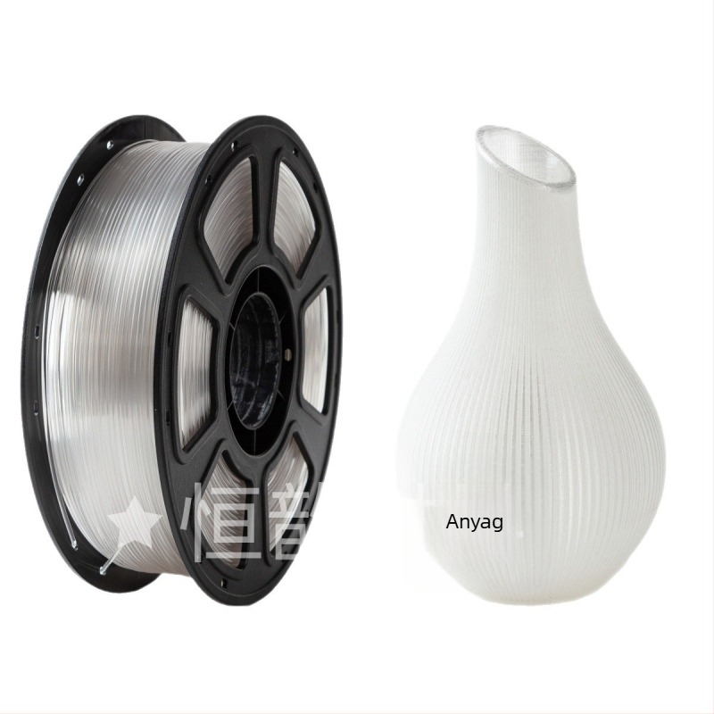 PETG Crystal Series 3D nyomtató filament, PETG anyag, kör keresztmetszetű, 1 kg tekercs, Hengxin márka