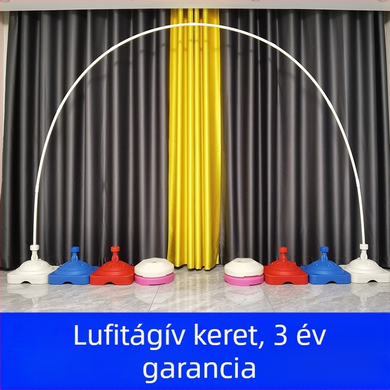Balloon Arch Stand Készlet alaposzlopokkal esküvőre, PVC anyag, karton csomagolás, testreszabható, esküvőre alkalmas, import nélkül
