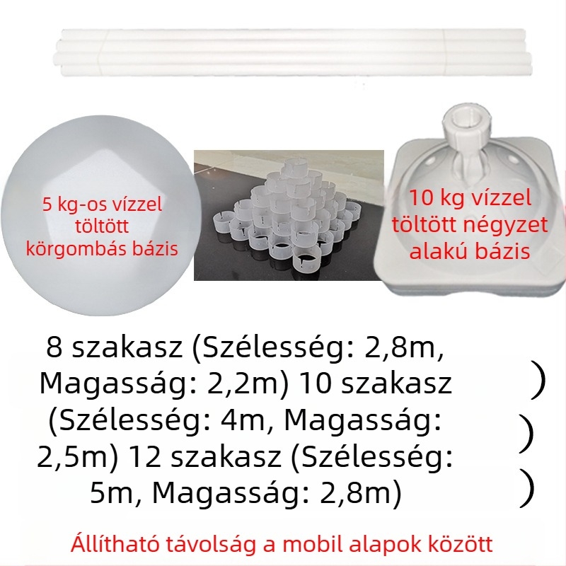 Balloon Arch Stand Készlet alaposzlopokkal esküvőre, PVC anyag, karton csomagolás, testreszabható, esküvőre alkalmas, import nélkül