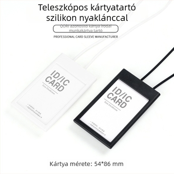 Behúzható azonosítótartó a hallgatói campusz számára — biztonságos ID-kártya, névtábla és alkalmazotti badge (Márka: Qori; Anyag: Műanyag; Típus: Kártyatartó; Stílus: Modern egyszerűség)