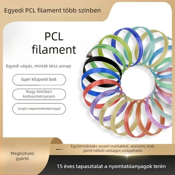 PCL 1.75 mm filamento 3D tollhoz, magas tartósságú, 25 g/tekercs, 3m/5m/10m tekercsek, pontosság 0.01 mm