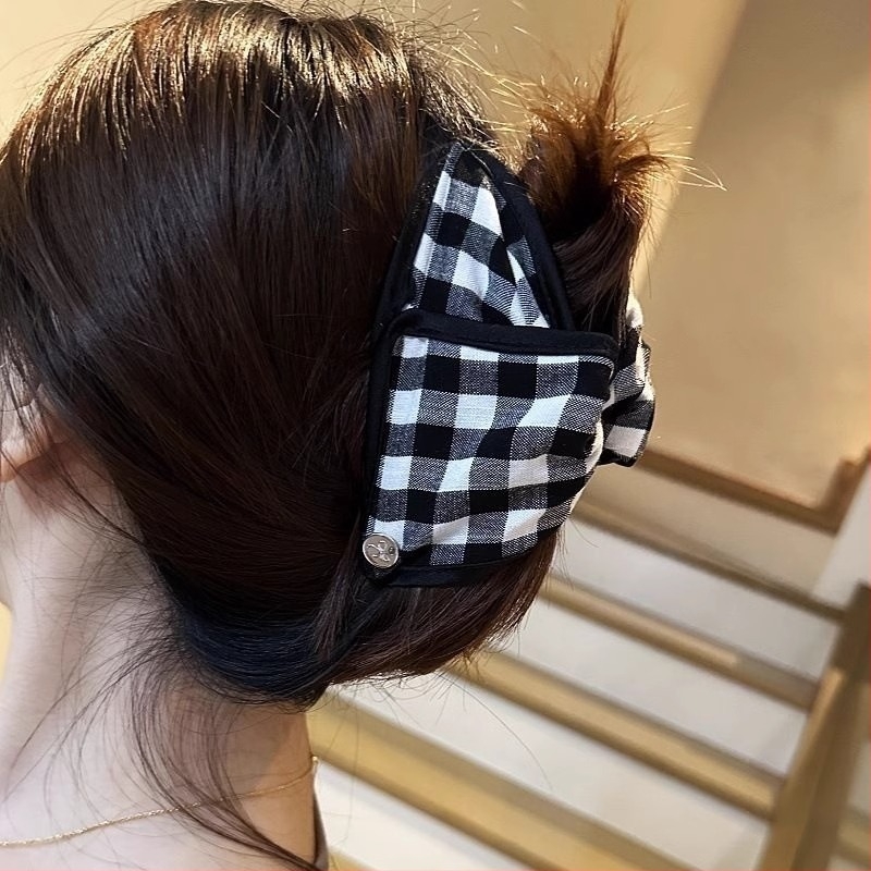 Han Li textil hajcsat gripperrel, kézzel készített, tündéri stílus