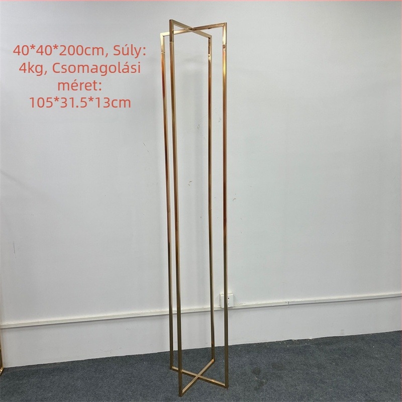 Vasból készült esküvői kellékek: cuboid virágtartó és képernyő dekor, geometriai elrendezéssel