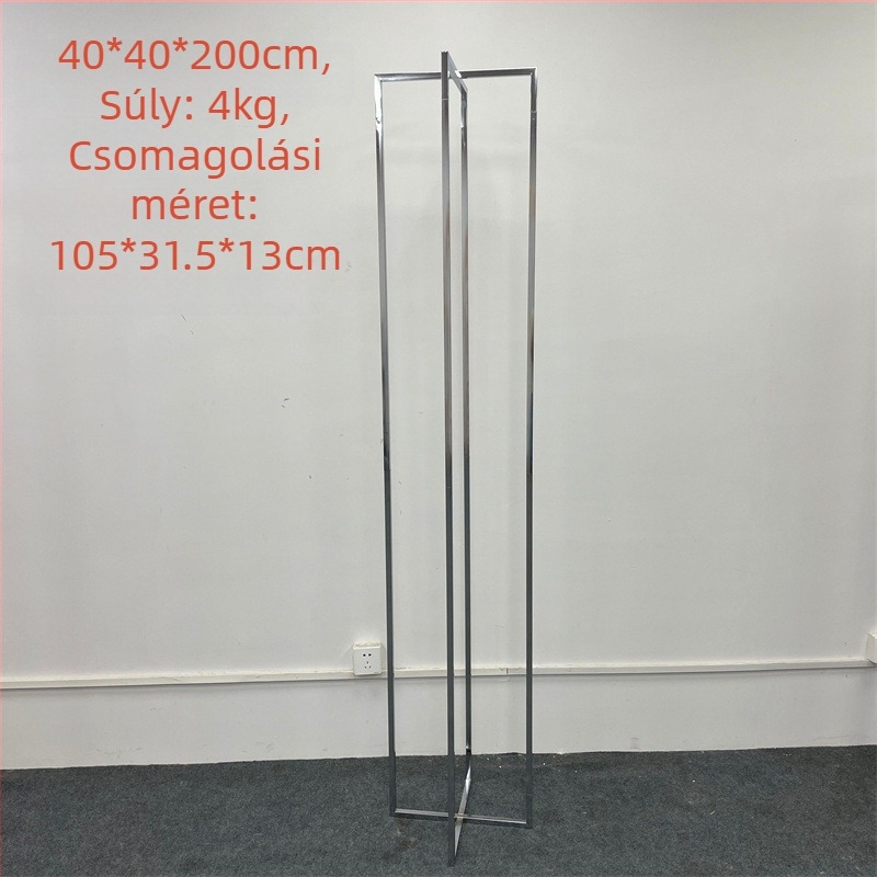 Vasból készült esküvői kellékek: cuboid virágtartó és képernyő dekor, geometriai elrendezéssel