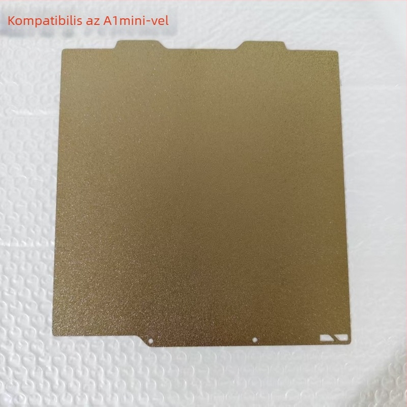 3D nyomtatáshoz melegágy platforma A1Mini — rugós acél + PEI lemez, pontos furatok, automatikus korongcsere