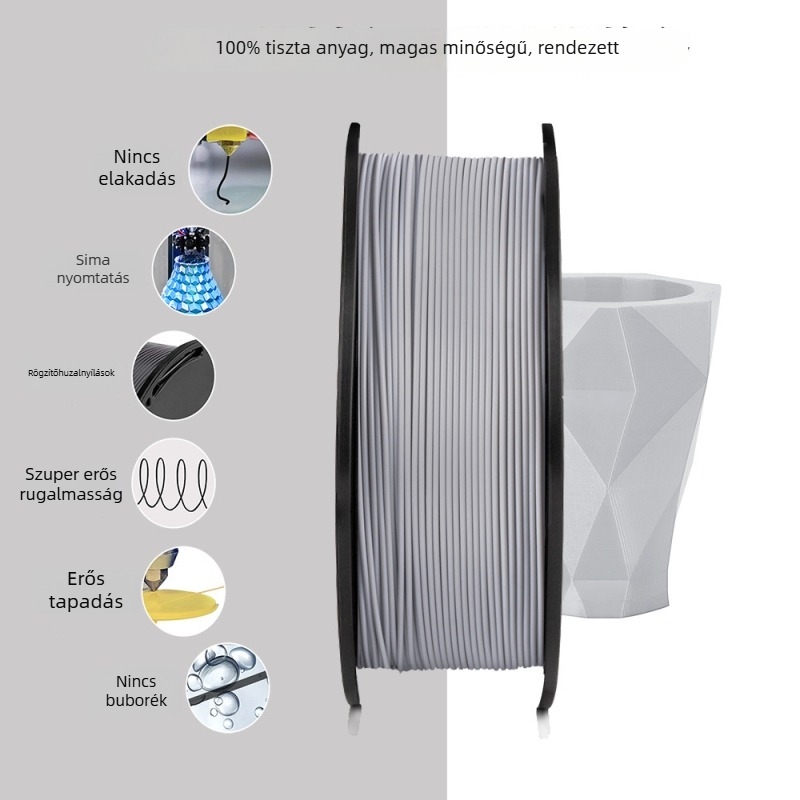 PLA 3D nyomtató filament — sűrűség 1.24 g/cm³, márka PLA, OEM opciók