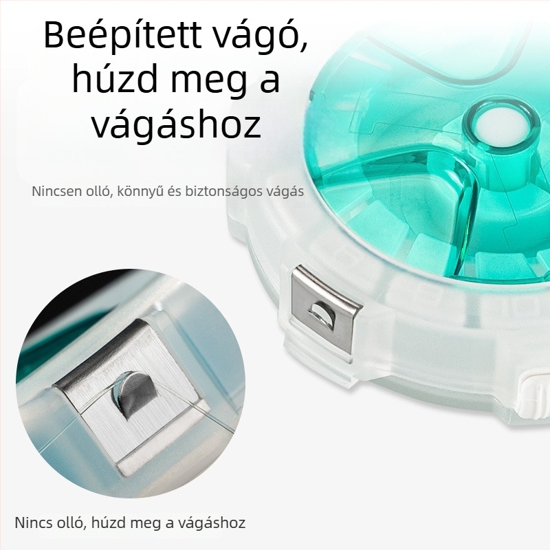 Pool Blade többfunkciós horgászati zsinór tároló doboz, hordozható, vonal szervező, ABS anyagból