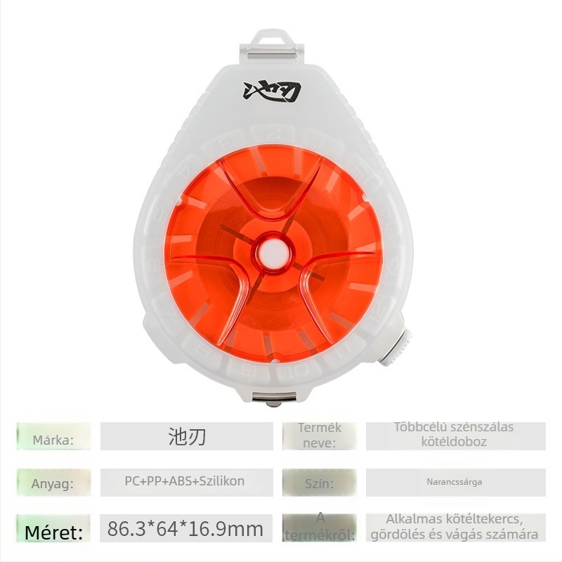 Pool Blade többfunkciós horgászati zsinór tároló doboz, hordozható, vonal szervező, ABS anyagból
