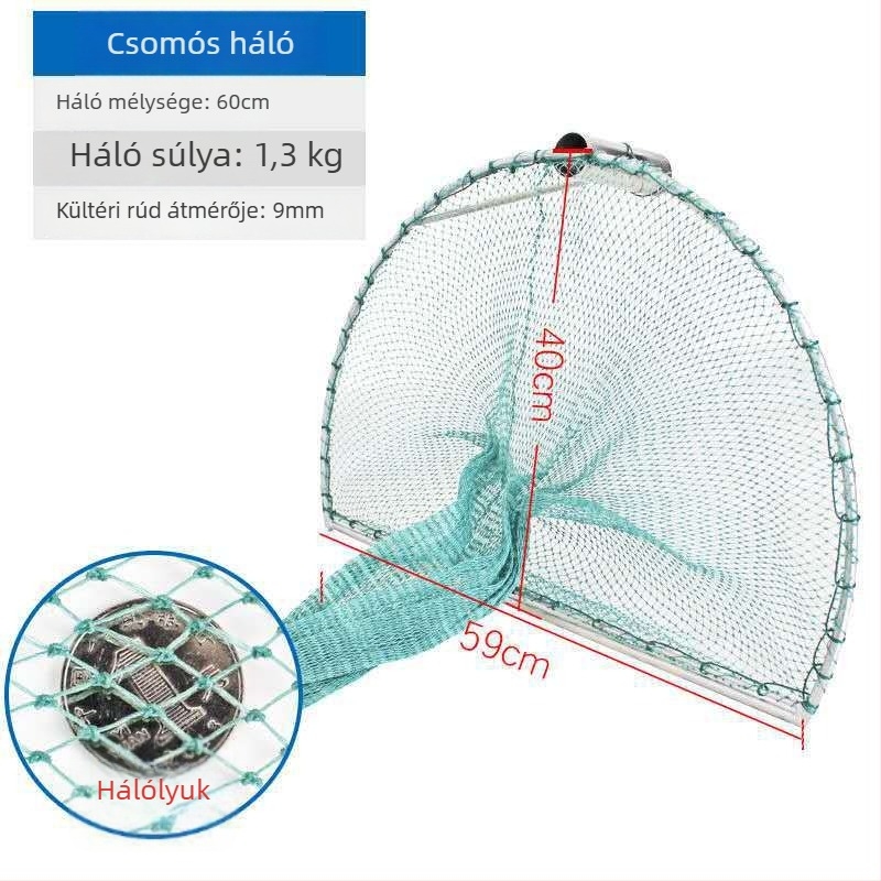 Baozhu Háló riddő? Kiegészített zsákkal csigák, halak és homár fogására — Vasból