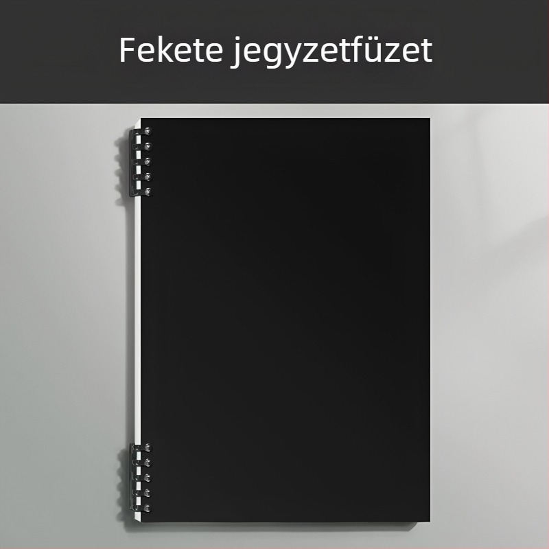Binder kötésű notesz PP borítóval, nyersfa rostos papír, 68 g/m², 50–100 oldal, üzleti iroda stílus