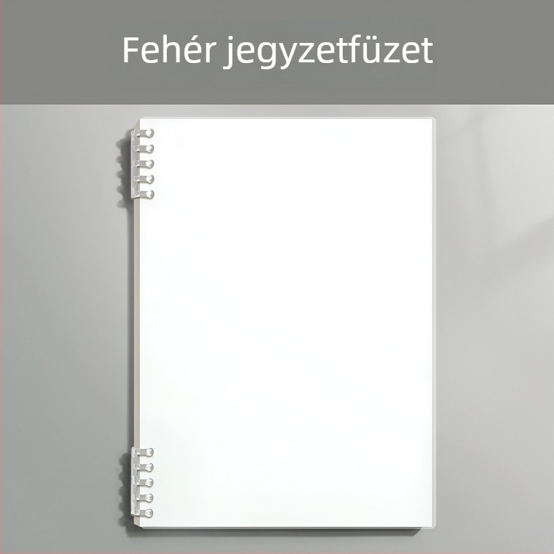 Binder kötésű notesz PP borítóval, nyersfa rostos papír, 68 g/m², 50–100 oldal, üzleti iroda stílus