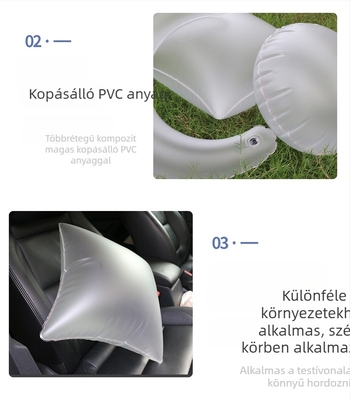Felfújható párna, kör alakú, PVC, AMD-2200 modell, Virtue