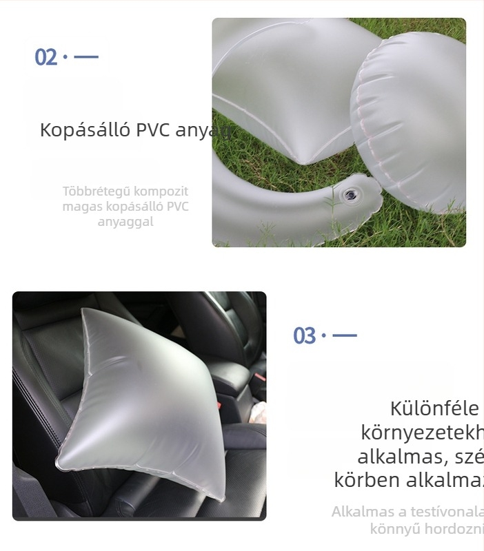 Felfújható párna, kör alakú, PVC, AMD-2200 modell, Virtue