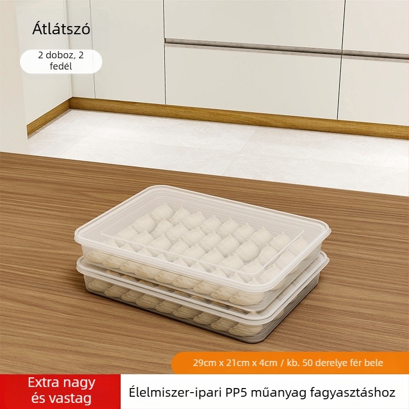 Gombóc- és wonton tároló fagyasztáshoz, élelmiszer-minőségű