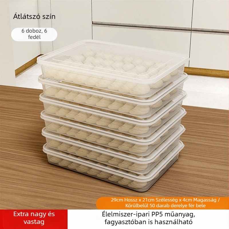 Gombóc- és wonton tároló fagyasztáshoz, élelmiszer-minőségű