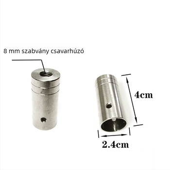 Horgászbot hálófej csatlakozó rozsdamentes acélból — átmérő 16/19/24 mm, háló mélysége 1, teherbírás 1