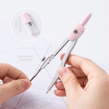 Lidemei Kilencrészes rajzeszköz-készlet diákok számára: körző, vonalzó