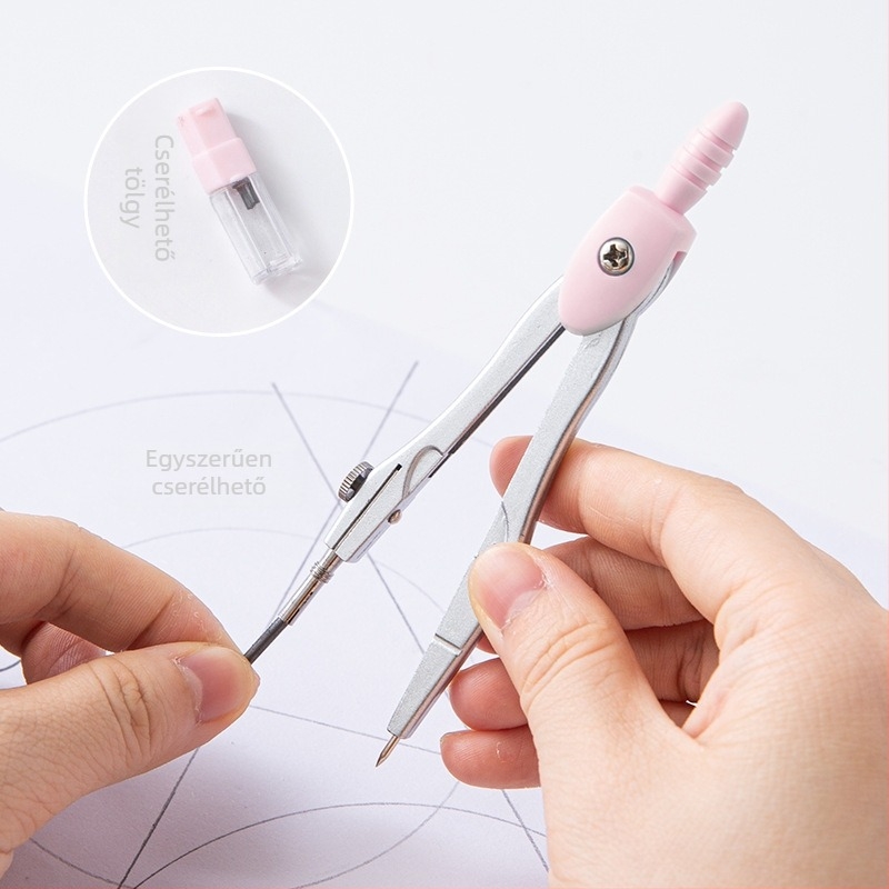 Lidemei Kilencrészes rajzeszköz-készlet diákok számára: körző, vonalzó