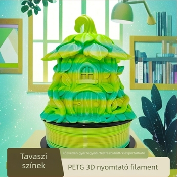 PETG 3D nyomtatáshoz filament, átmérő 1,75 mm, tekercs 1300 g, nyomtatási pontosság 1,29