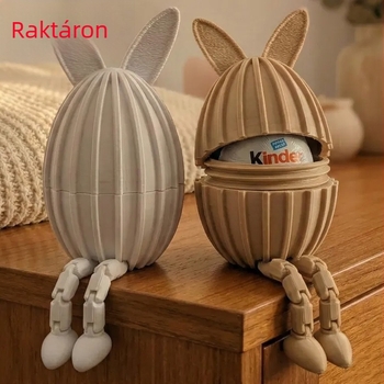 3D-nyomtatott ülő húsvéti tojás ajándékdoboz