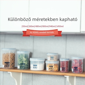 Asvel/Achel Tejpor Tartály – Zárt, Nedvességálló, Élelmiszer-minőségű Műanyag, Hordozható Tároló Tejporhoz, Alkalmas 1–2 Éveseknek
