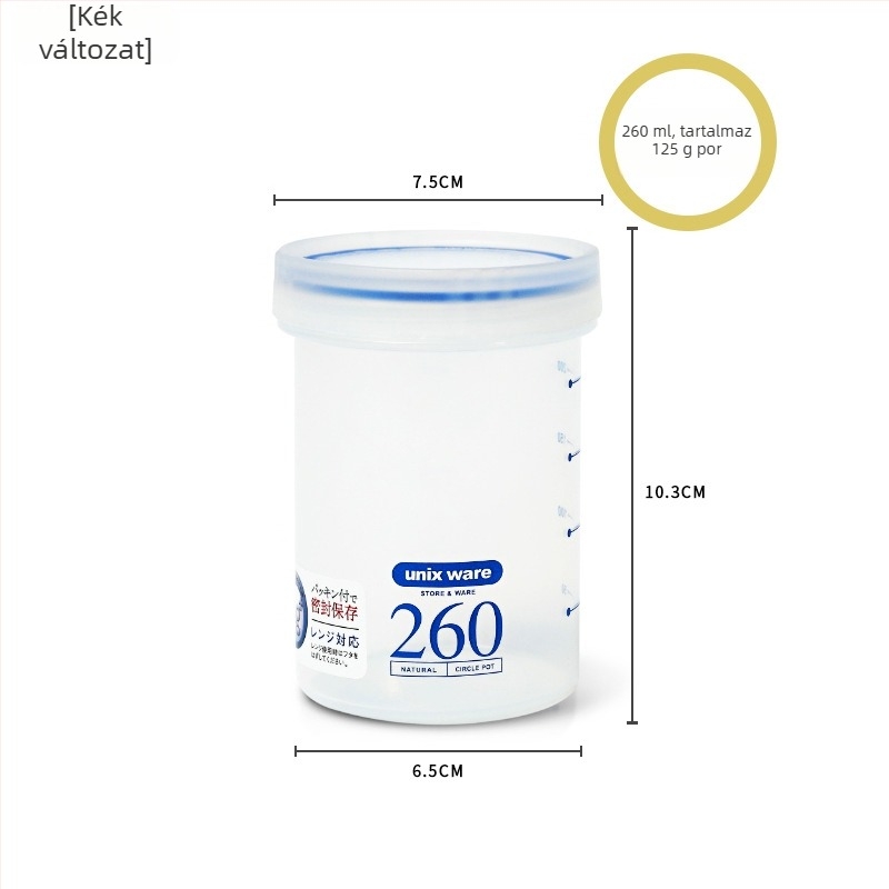 Asvel/Achel Tejpor Tartály – Zárt, Nedvességálló, Élelmiszer-minőségű Műanyag, Hordozható Tároló Tejporhoz, Alkalmas 1–2 Éveseknek