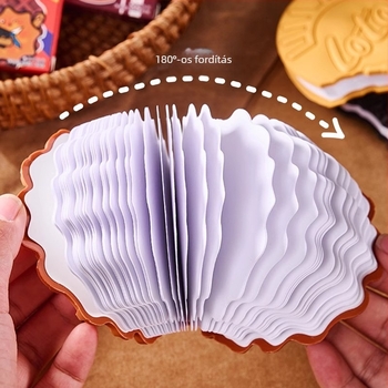 Mini notesz japán és koreai aranyos stílusban (50–100 oldal; nyers fa rost alapú papír; üres jegyzetfüzet)