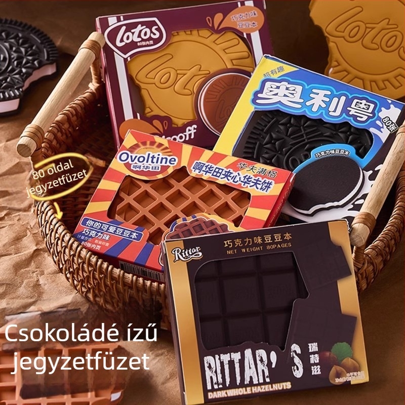 Mini notesz japán és koreai aranyos stílusban (50–100 oldal; nyers fa rost alapú papír; üres jegyzetfüzet)