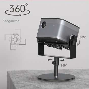 Asztali projektor-tartó - fúrás nélküli, rugalmas kar; kompatibilis Z6X, H3S, Dangbei, Xiaomi; Márka hvayiey