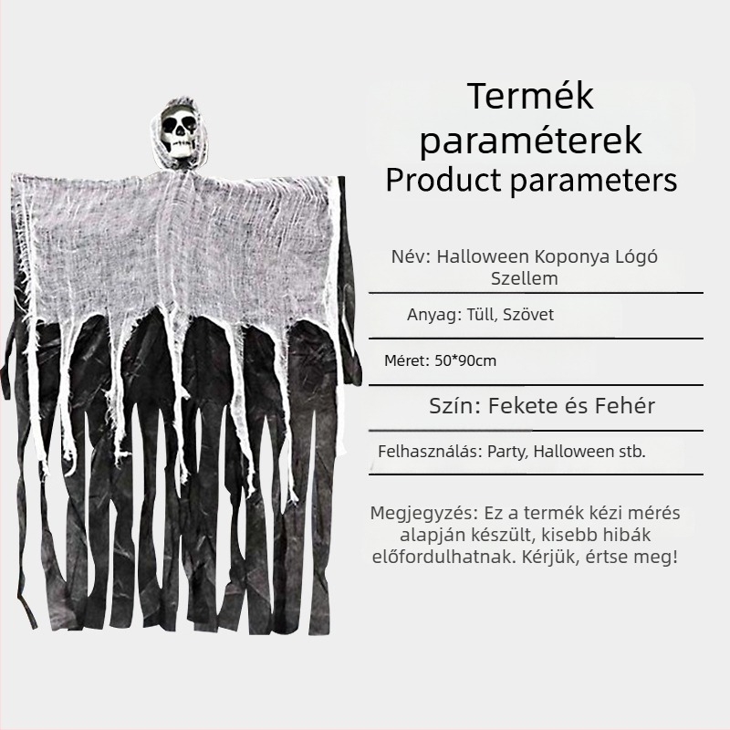 Halloween koponya dekorációk bár és KTV helyszínekhez - textile anyag, fesztivál stílus, dekorációk a térhez