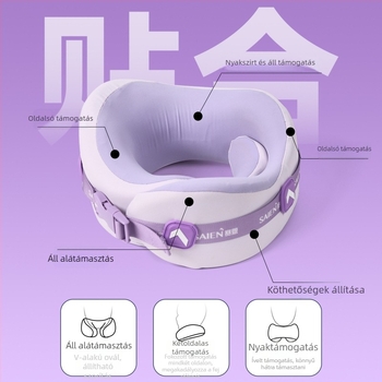 Saien memóriahabos U-alakú utazó párna, huzat Modal, könnyű, legfeljebb 0,5 kg, modern függő dizájn