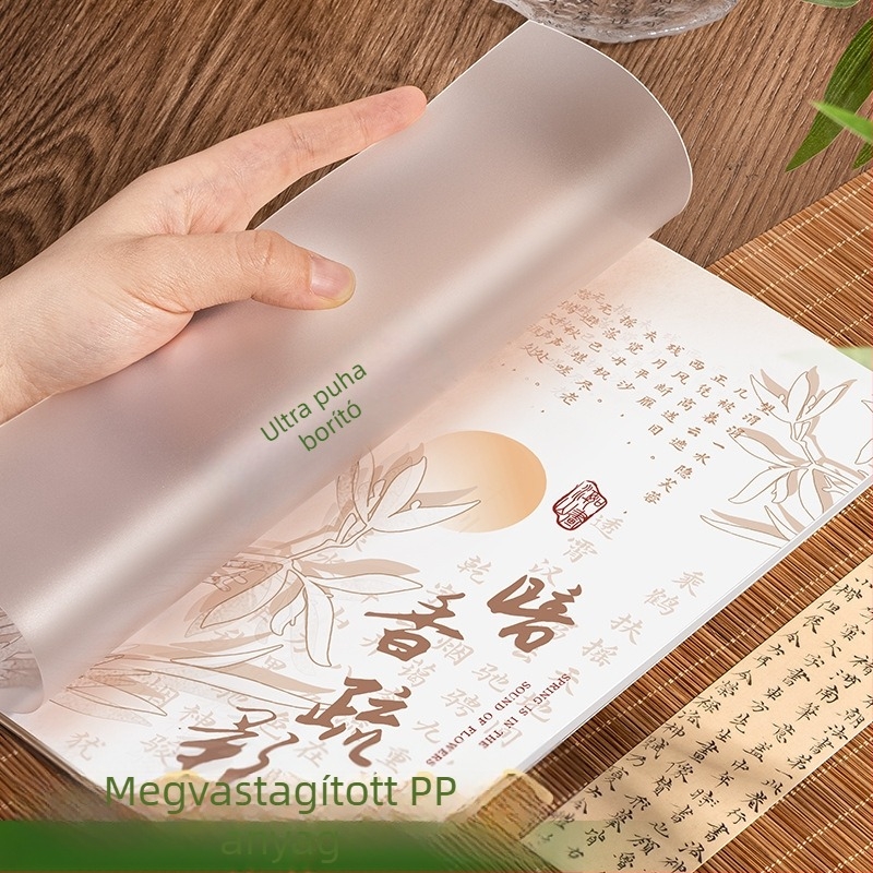 Kaba Bear KBX-2299 Kínai stílusú notesz spirálkötéssel, 40 oldal, 20 lyuk, belső oldal anyaga: nyers cellulóz